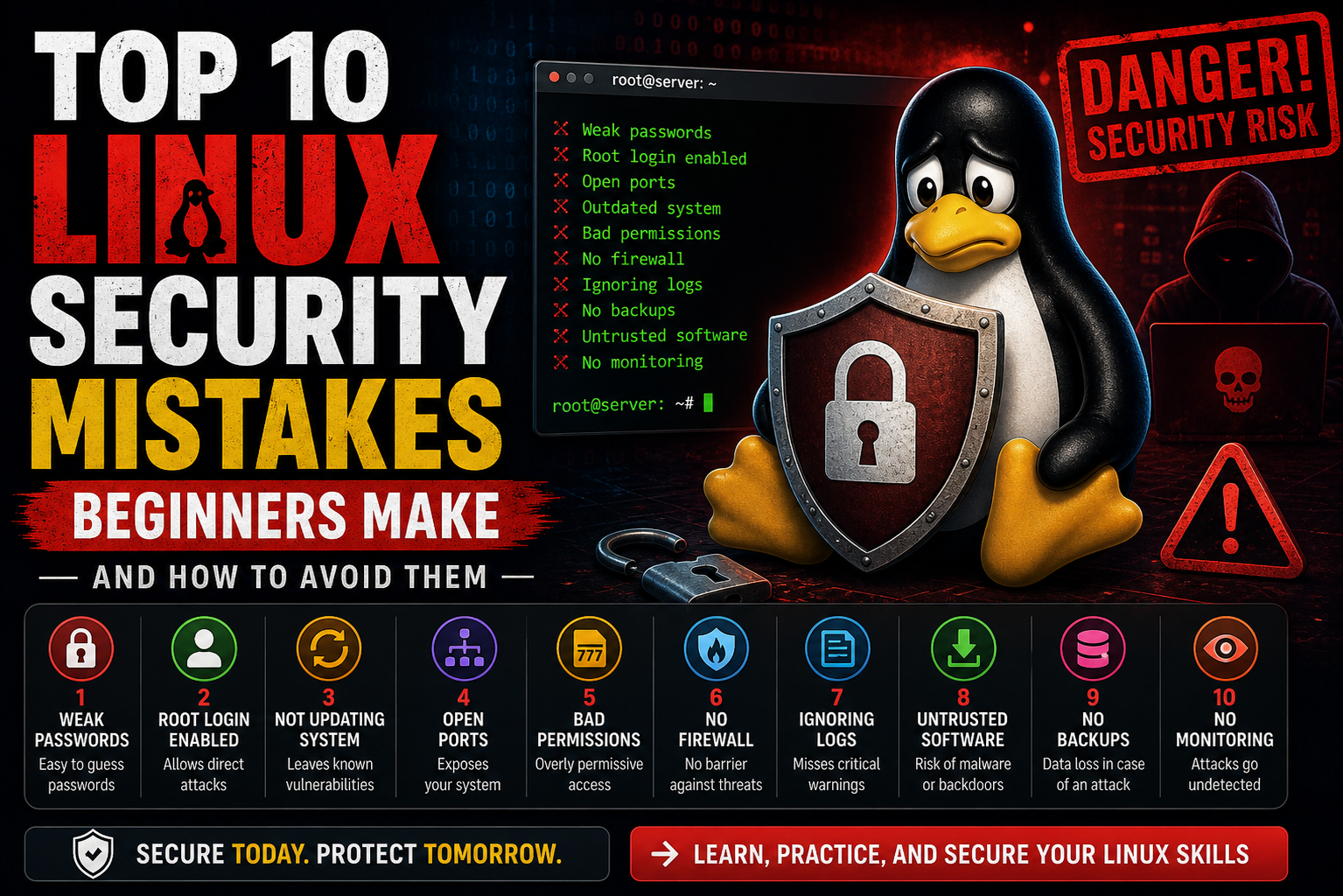 Top 10 Linux Security Mistakes Beginners Make (And How to Avoid Them)