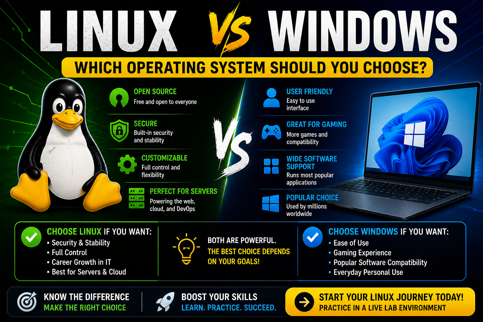 Linux vs Windows: Which Operating System Should You Choose?